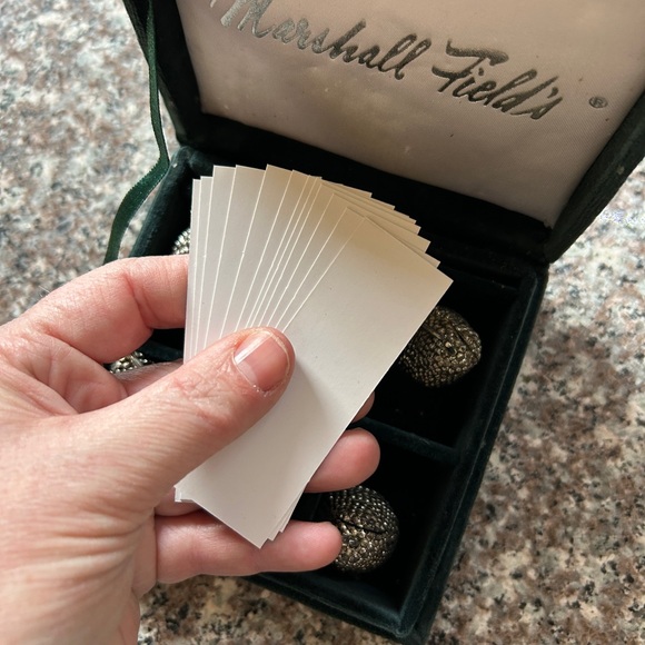 Marshall Field’s Silver Fruit Dining Serving Labels Name Plates - Picture 7 of 11